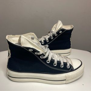 Converse Chuck Taylor Platform Half Zebra Half Black Women’s Size 7